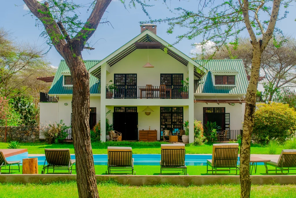 Amani Farmhouse Exterior Tanzania Private Safari Farmhouse with Pool Arusha